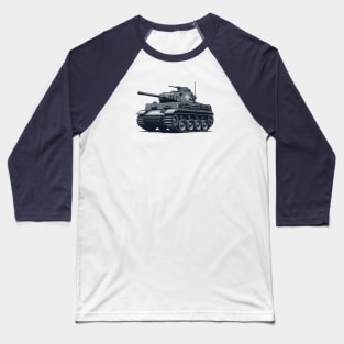 Vintage German Panzer Tank Illustration Baseball T-Shirt